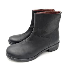 Dansko Brianne Ankle Boots Round Toe Black Zip Women's Black Size US8.5 EU39